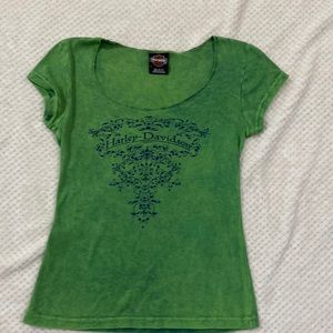 Green Harley Davidson Shirt